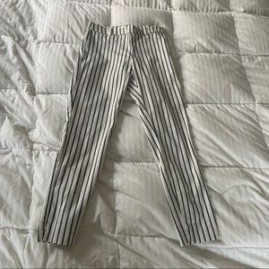 white striped slacks